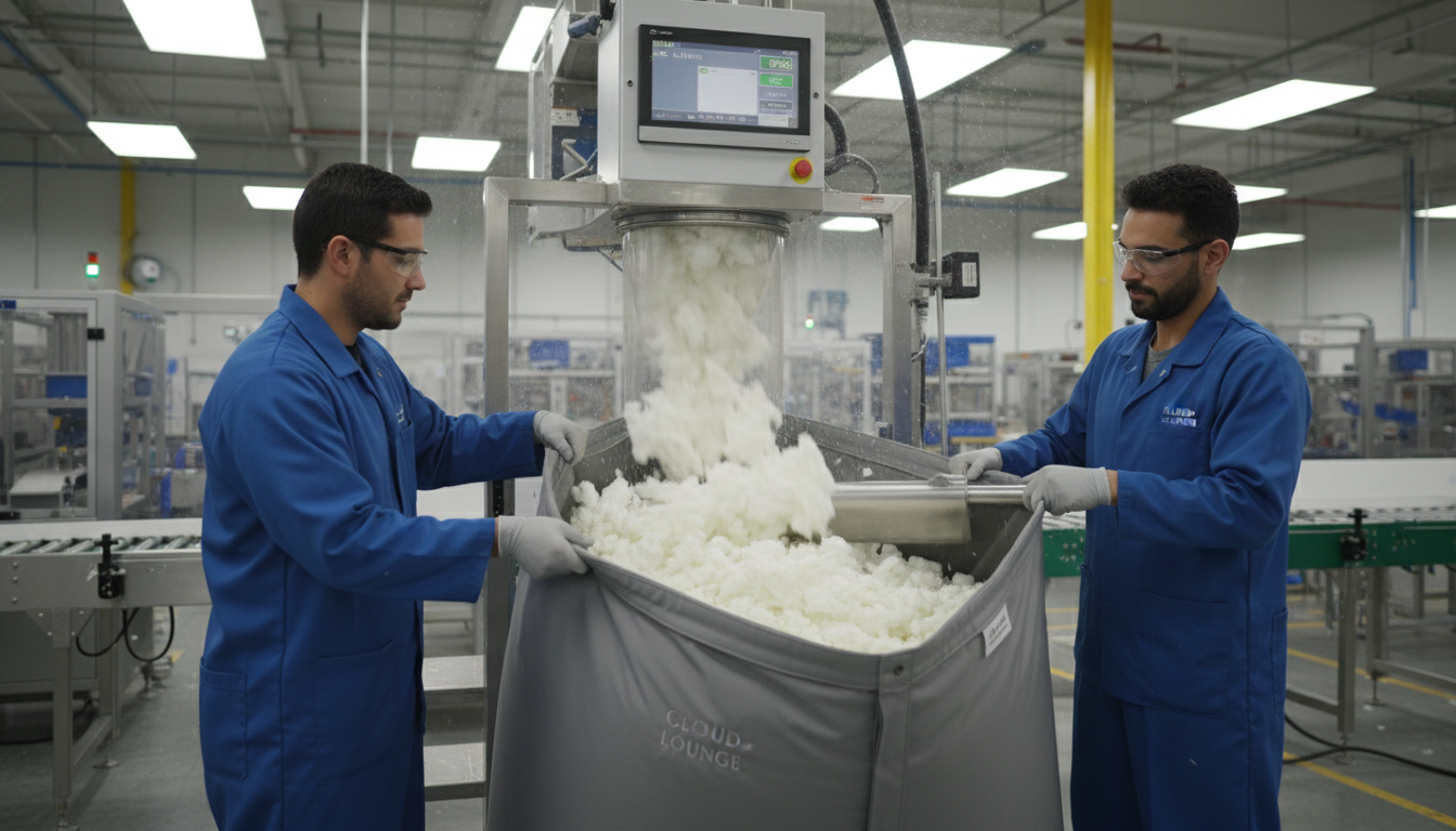 Foam filling process in production