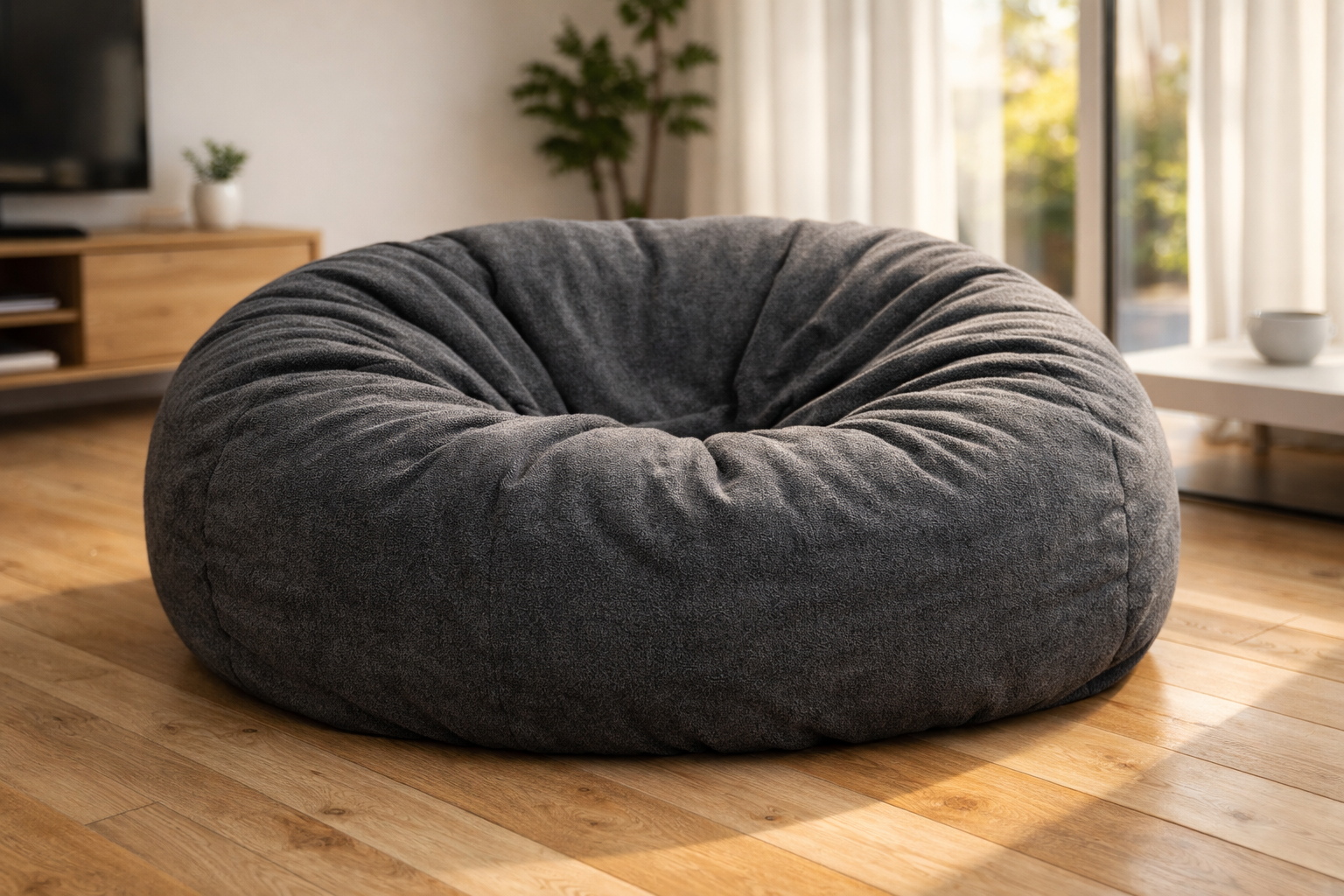 Stylish living room with GT Ventures bean bags